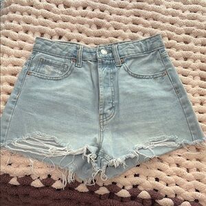 Wild Fable High Waist Blue Denim Shorts